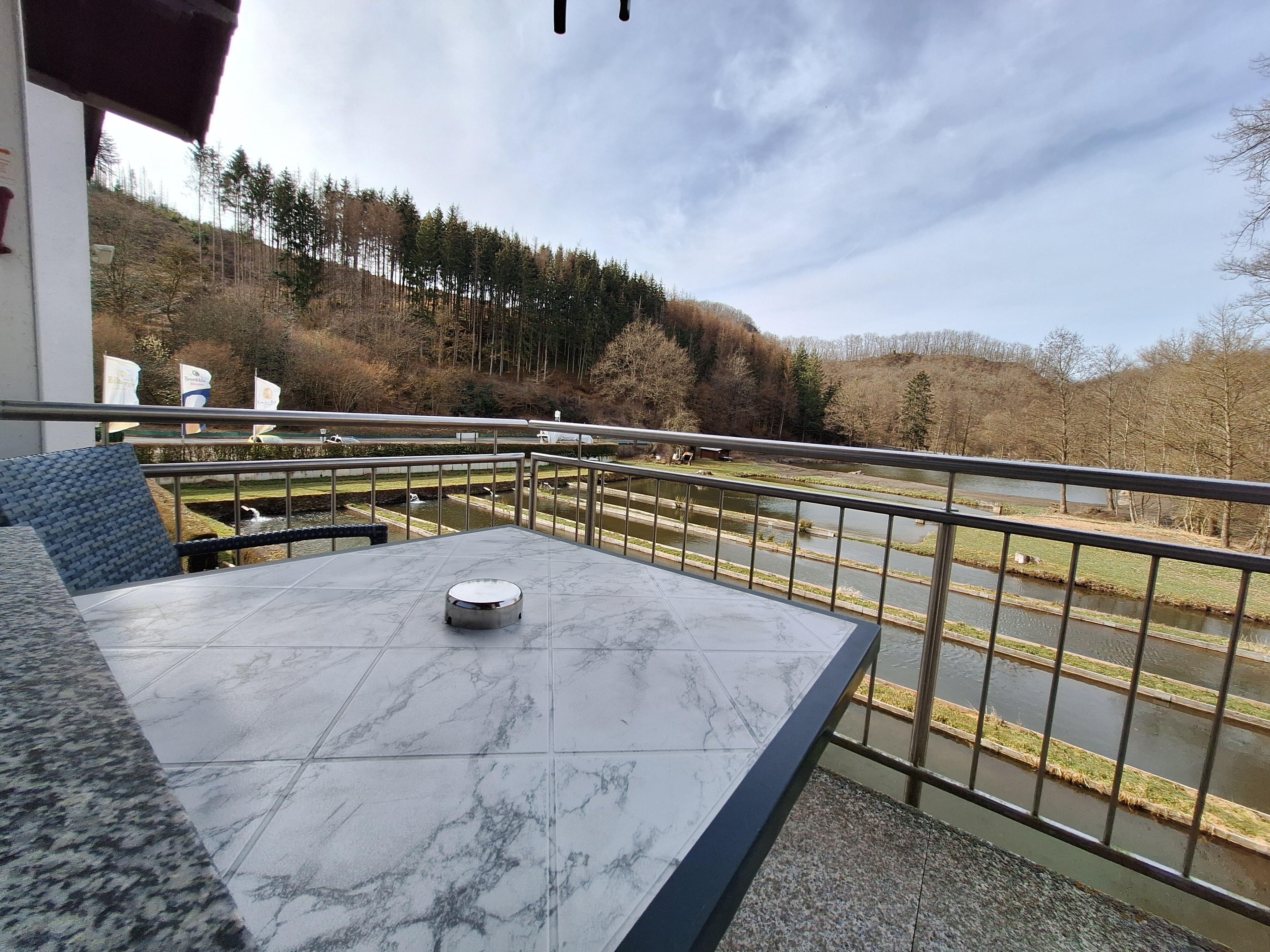 Foto: Ausblick vom Balkon in die Natur