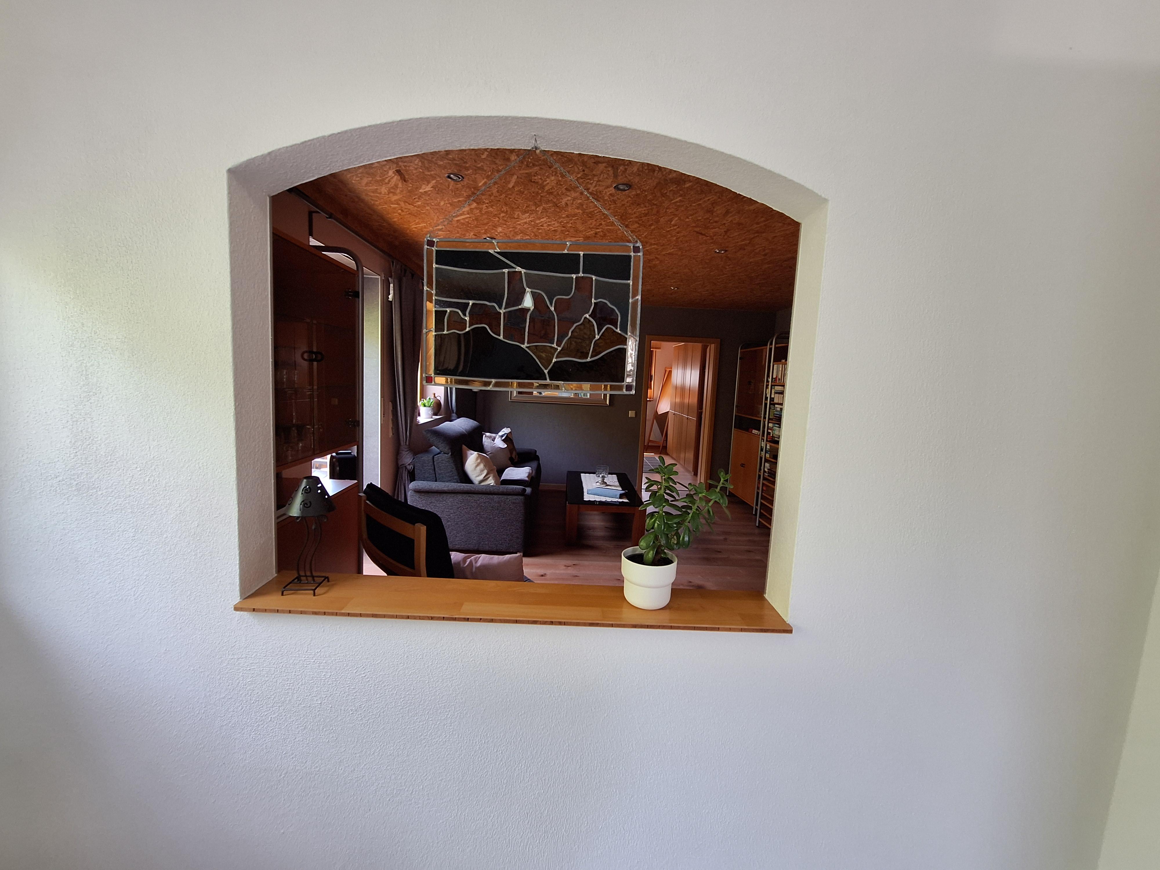 Foto: Blick von der Küche ins Wohnzimmer