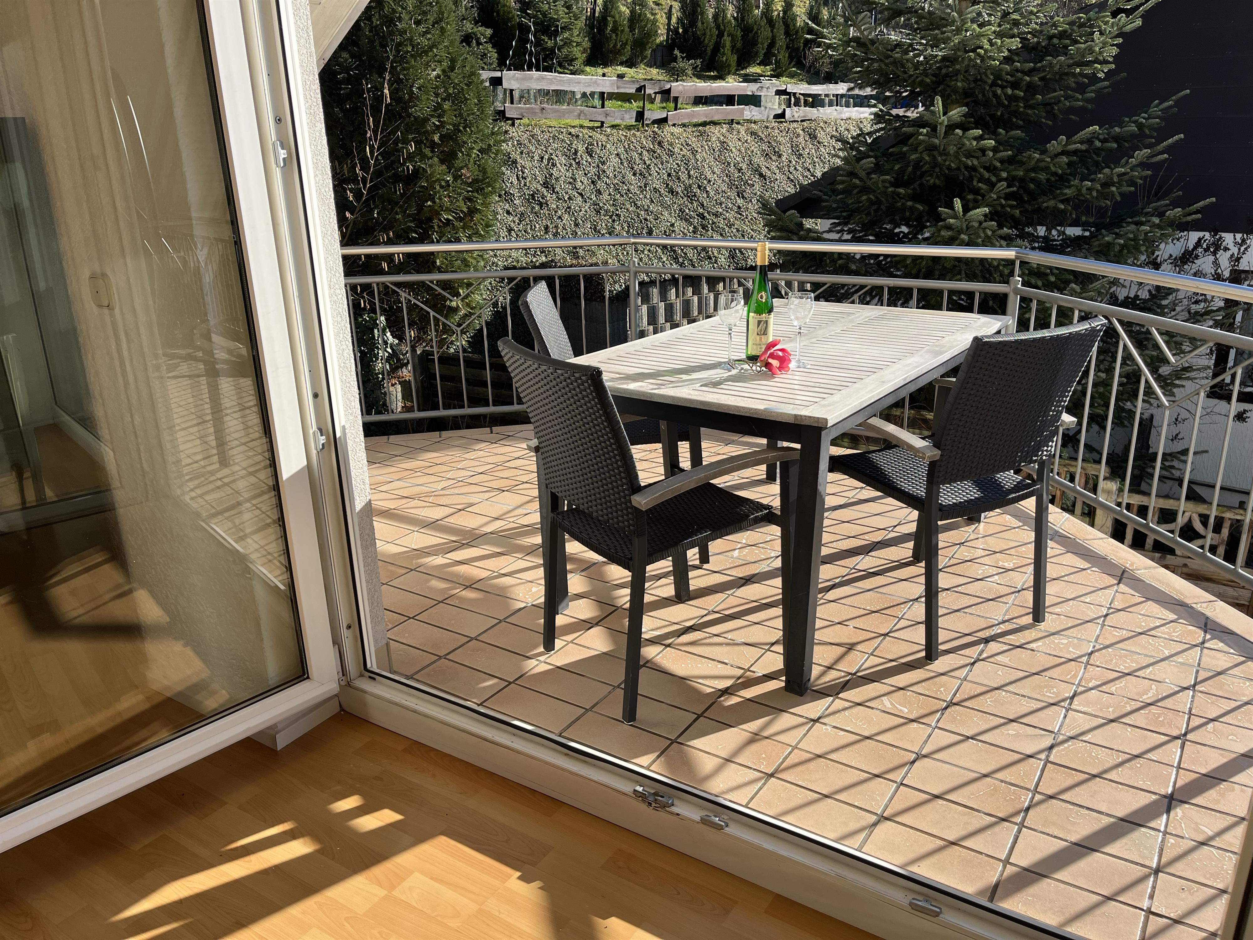 Foto: Balkon der Ferienwohnung
